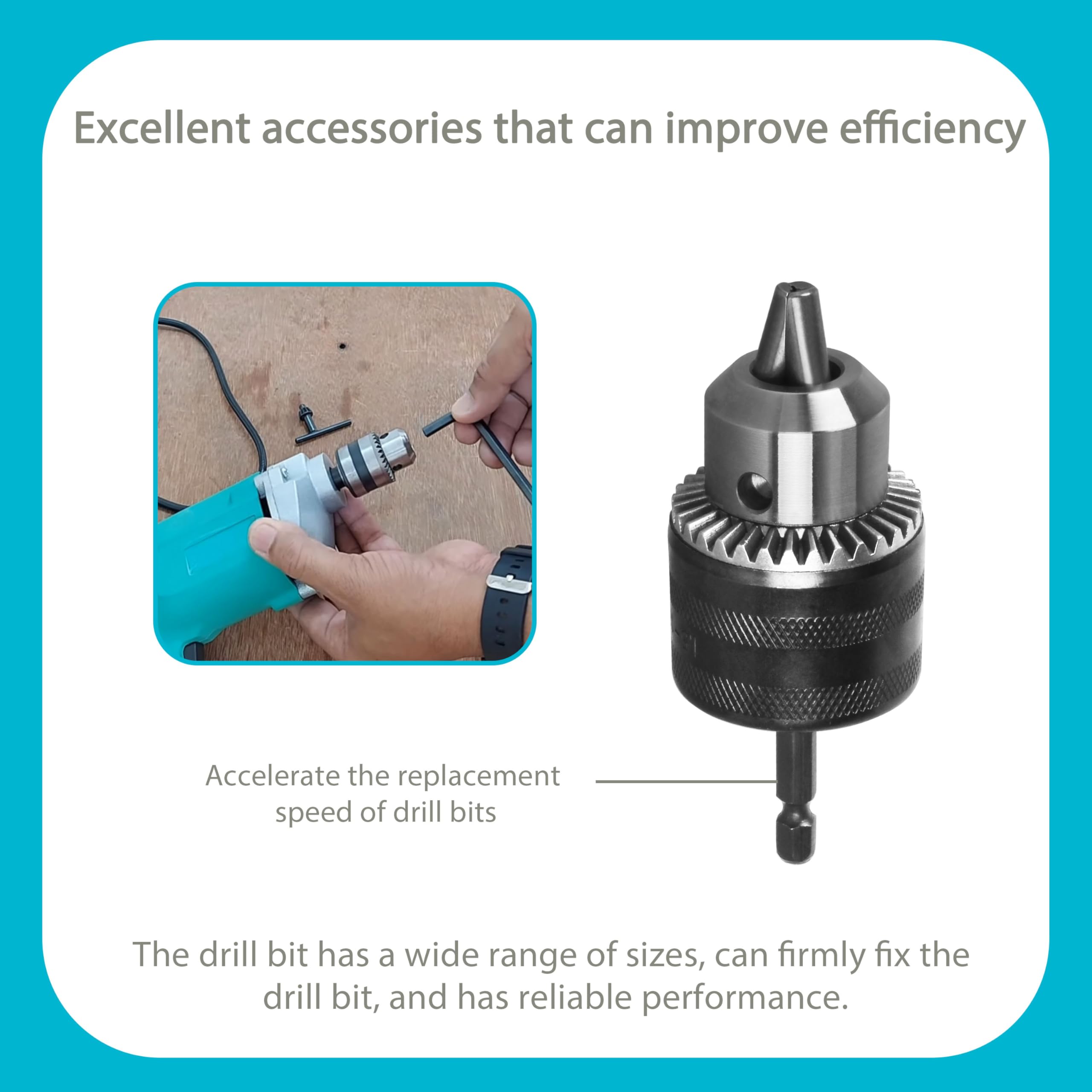 たこまる　3.4.5.6.7.8 ドライバーアダプター6．35x対辺四角9．52mmx100L 3DA310 長堀工業